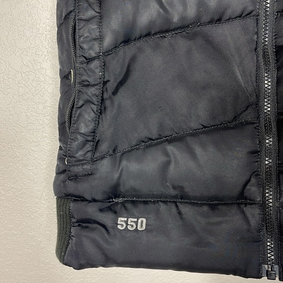 The North Face Goose Down Vest With Detachable Faux Fur Trim Black TNF 550 Med - Picture 3 of 9